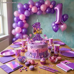 Personalized Number Cake Candle (0-9 Selectable), Kpop Idol Style Celebration Supplies, Party Essentials, 1pc