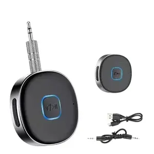 Bluetooth 5.3 AUX Car Adapter Wireless Audio Receiver 3.5mm Stereo Music Hands Free for Home Speaker Car
