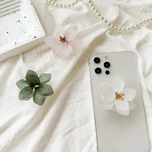 Small Fresh Phone Stand, Style Adhesive Phone Holder, Desktop Stand, Easy-To-Use Mobile Accessory, Perfect for Daily Use, Adhesive Cellphone Holder