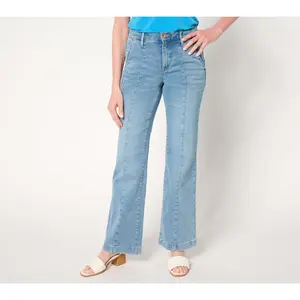 nicole by Nicole Miller Petite Relaxed Dream Denim Bootcut Jean