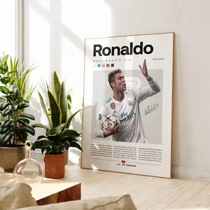 [Sale off up to 65%][Free Ship][No Frame] Mbappe Ronaldo Messi Poster Bundler, Soccer Art Print, Football Poster, Mid-Century Modern, Uni Dorm Room (1)