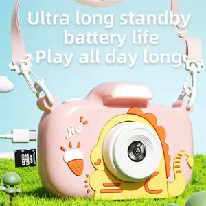 Cute Mini Dinosaur Instant Print Camera, 1080P HD Dual Lens, Takes Photos and Videos, Pocket Size, Perfect Gift for Boys and Girls