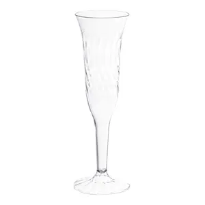 5 oz. Clear Plastic Champagne Flutes