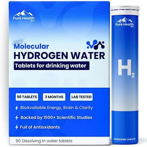 Hydrogen Water Tablets – Molecular H2 Magnesium Supplement with Electrolytes, Supports Hydration, Energy & Healthy Aging, 90 Count, 3-Month Supply