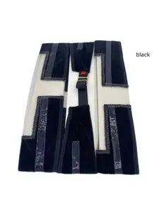 3 pcs Lace Wig Grip Non-slip Soft Velvet Women Wig Grips Zigzag Headband Women Velvet Wig Accessories Grip Scarf Headband Adjustable Zig Zag Headbands