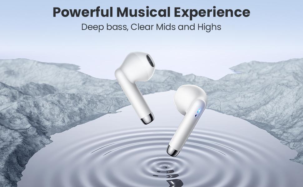 【NNT6001】Wireless Bluetooth Headset – ENC Noise Cancellation, True Wireless In-Ear Headphones, 2024 Model, Bluetooth 5.3, IPX5 Waterproof, Ideal for Sports, Travel, Work & Daily Use, Comfortable & Reliable, Thoughtful Gift for Music Lovers & Holidays