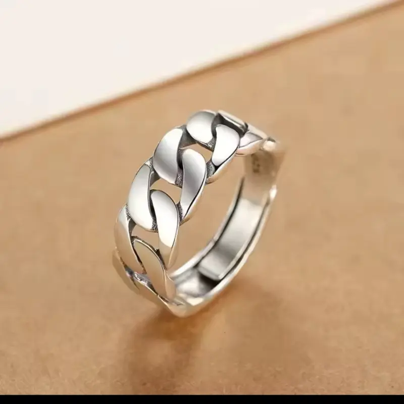 925 Sterling Silver Ring For Women and Men Adjustable
