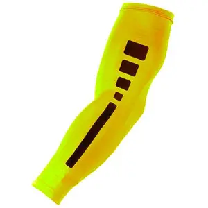 Baseball Football Compression Arm Sleeve Yellow Elite Baseball Football Compression Arm Sleeve Yellow Elite