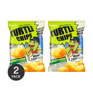 ORION Korean Ninja Turtle Corn Chips - 2 Pack, 160g Each | Crunchy Snack for Kids & Adults