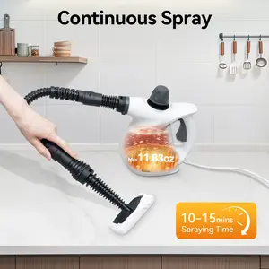 CNCEST Handheld Steam Cleaner 1050W 239°F High Temperature with 6 Attachments Grills Windows Floors Sanitizing  for Home Kitchen Bathroom Cleaning 6 Nozzles