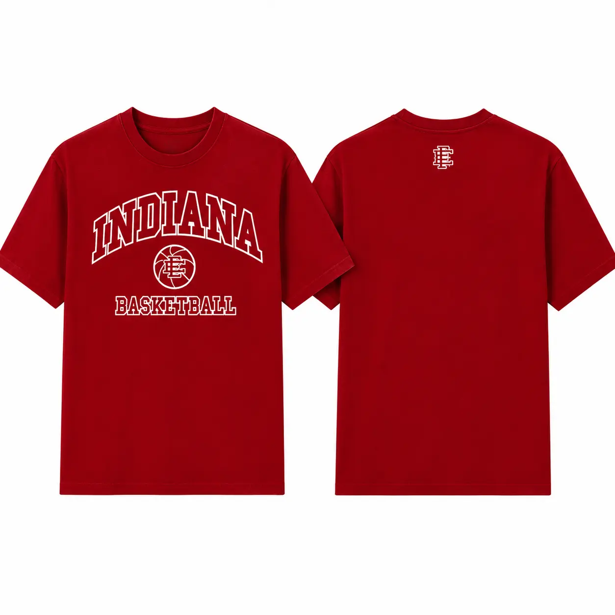 Indiana Basketball Graphic T Shirt, IU Inspired College Fan Tee, Vintage Game Day Shirt, Unisex Heavy Cotton Tee, EE Shirt