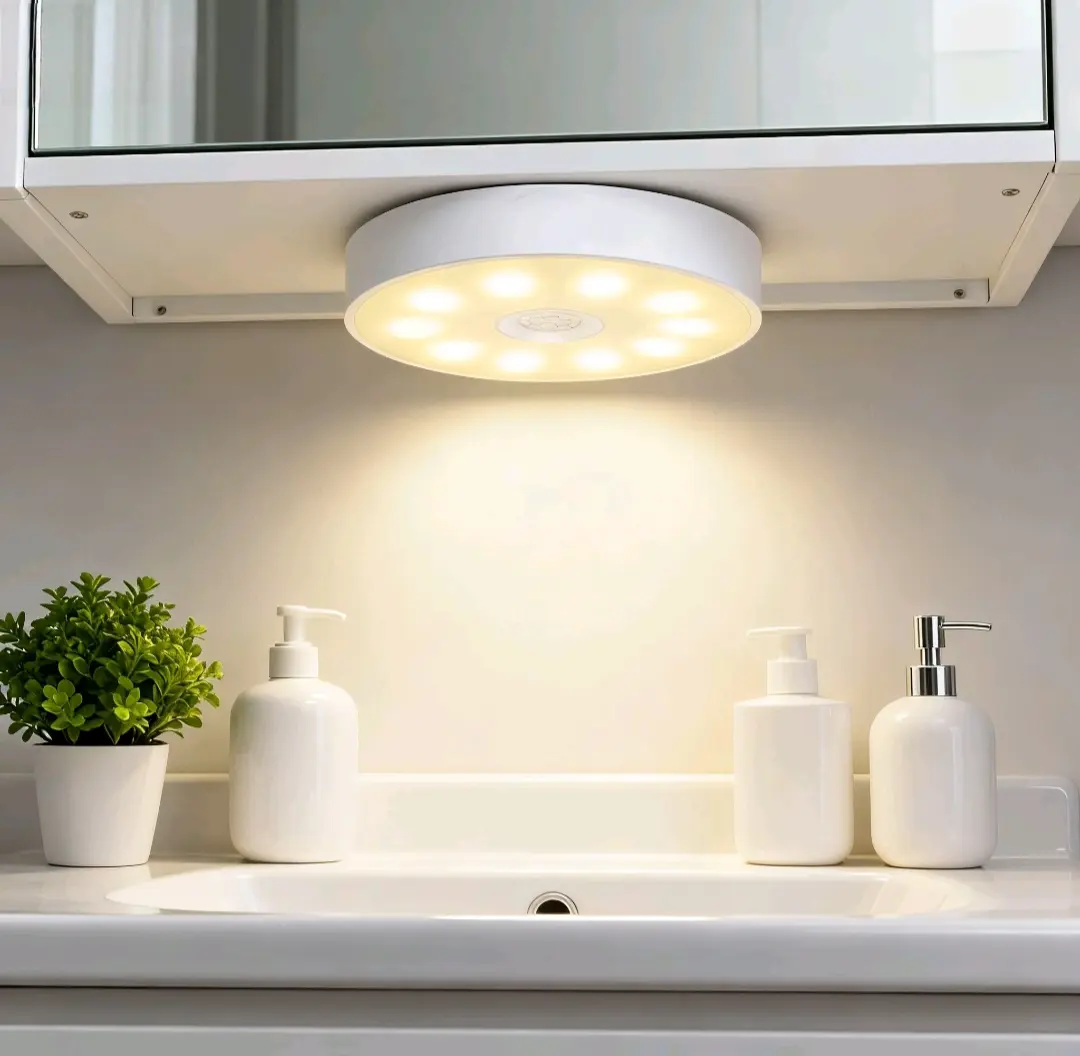 Stick On Motion Sensor Lights 4 Pack, Bright LED Closet Lights 6000K, No Wiring Rechargeable Lights for Cabinet, Kitchen, Bedroom