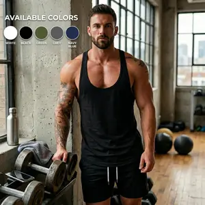 Elite Y-Back Stringer Workout Tank - Lightweight Gym Vest for Max Range of Motion. Moisture-Wicking Muscle Tank for Bodybuilding & Peak Performance