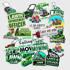Sticker Pack 20 pcs Lawn Care Stickers, Yard Mowing Humor Vinyl Decals