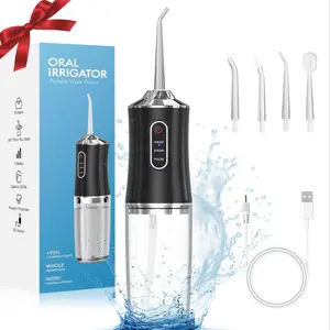 Electric Water Flosser, Portable Rechargeable Oral Irrigator with 3 Modes & Nozzles, Water Dental Flosser Water Flosser for Home & Travel