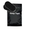Anti-Snoring Breathable Mouth Tapes - 30 Black Adult Latex-Free Hypoallergenic Pure Cotton Strips, Medical-Grade Gentle Adhesion, 1-Month Supply, Sports-Grade Comfort, Elastic Stretch Fit, Vented Oral Breathing Sleeping Accessories