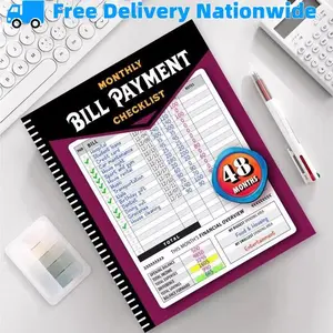Financial Planner Folder - 48 Month Budget & Bill Payment Tracker Monthly Expenditure Records Durable Paper Family Budget Log for Efficient Home & Office Management Free Delivery Nationwide Daily Notebook