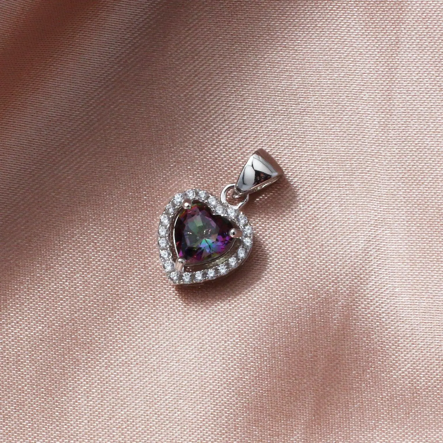 Mystic Topaz 925 Sterling Silver Necklace
