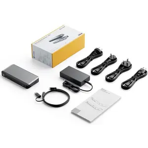 Alogic Universal Dock Triple Display Screen 4K docking station with 100W power delivery PD DP Alt Mode USB-C and USB-A devices