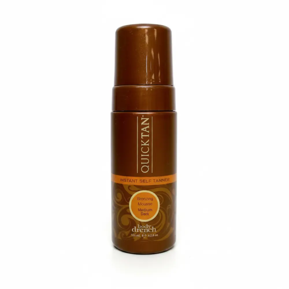 Body Drench QuickTan Self-Tanning Mousse - Bronzing Sun Tint Body Self-Tanner, Instant Bronzer, Streak-Free Natural Glow, Lightweight, Fast-Drying, Buildable Customizable Tan, 4.2 oz, Bronzing Sun Tint Body Self-Tanners, Bronzy Body Glow