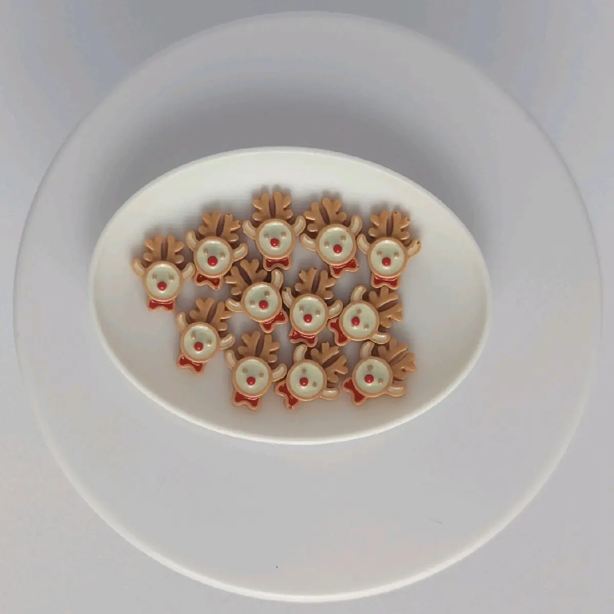 12 Piece Set of Miniature Rudolph the Reindeer Cookies