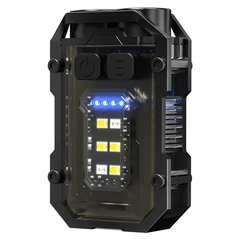 Outdoor Portable Mini Keychain Light, Magnetic Suction Anti-lost Type-C Fast Charging Multifunctional Tool Light, Multifunctional Light for Outdoor