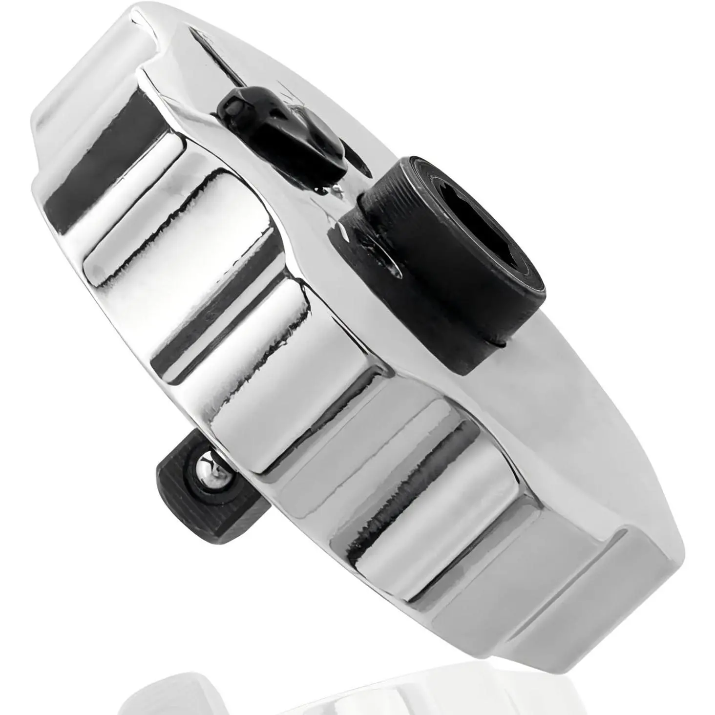 Mini Finger Ratchet Thumbwheel, 2 in 1 Stubby Thumb Ratchet  1/4 Drive Finger Socket Driver 1/4 Hex Bit Driver Palm Ratchet Wrench for Tight Spaces