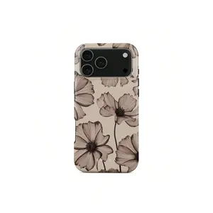 Barely Yours Burga  Case |     Beige Floral Peony Design |     Romantic Aesthetic, Durable Dual-Layer Protection |     Compatible For  17/16/15/14/13/12/11 |     Gift For HerSuitable For IPhone 17 Air