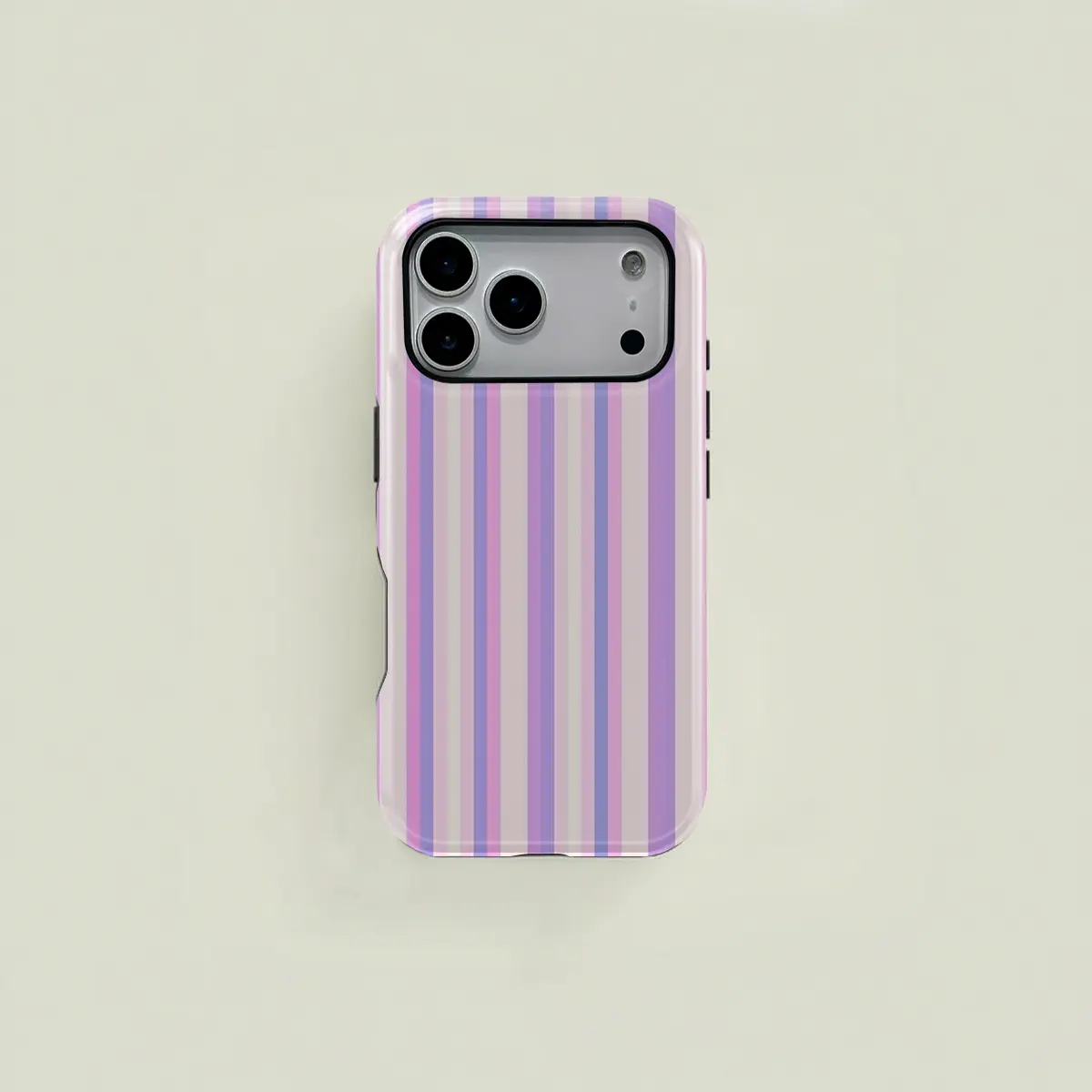 Striped Gradient Print Phone Case, Durable Two-In-One Protection, Fits iPhone 17 16 15 14 13 12 Pro Max, Samsung Galaxy S25 S24 S23 S22 Ultra Series