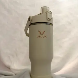 GEDUX Insulated Water Bottle with Secure Lid and Portable Handle for Daily Use