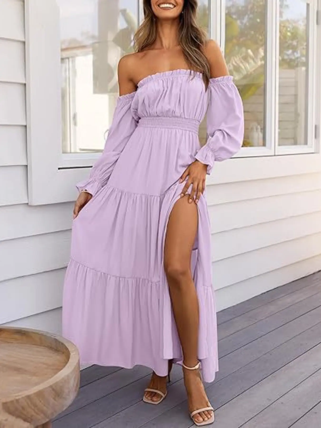 how to measure off shoulder dress White Off-Shoulder Dress – Razan Alazzouni