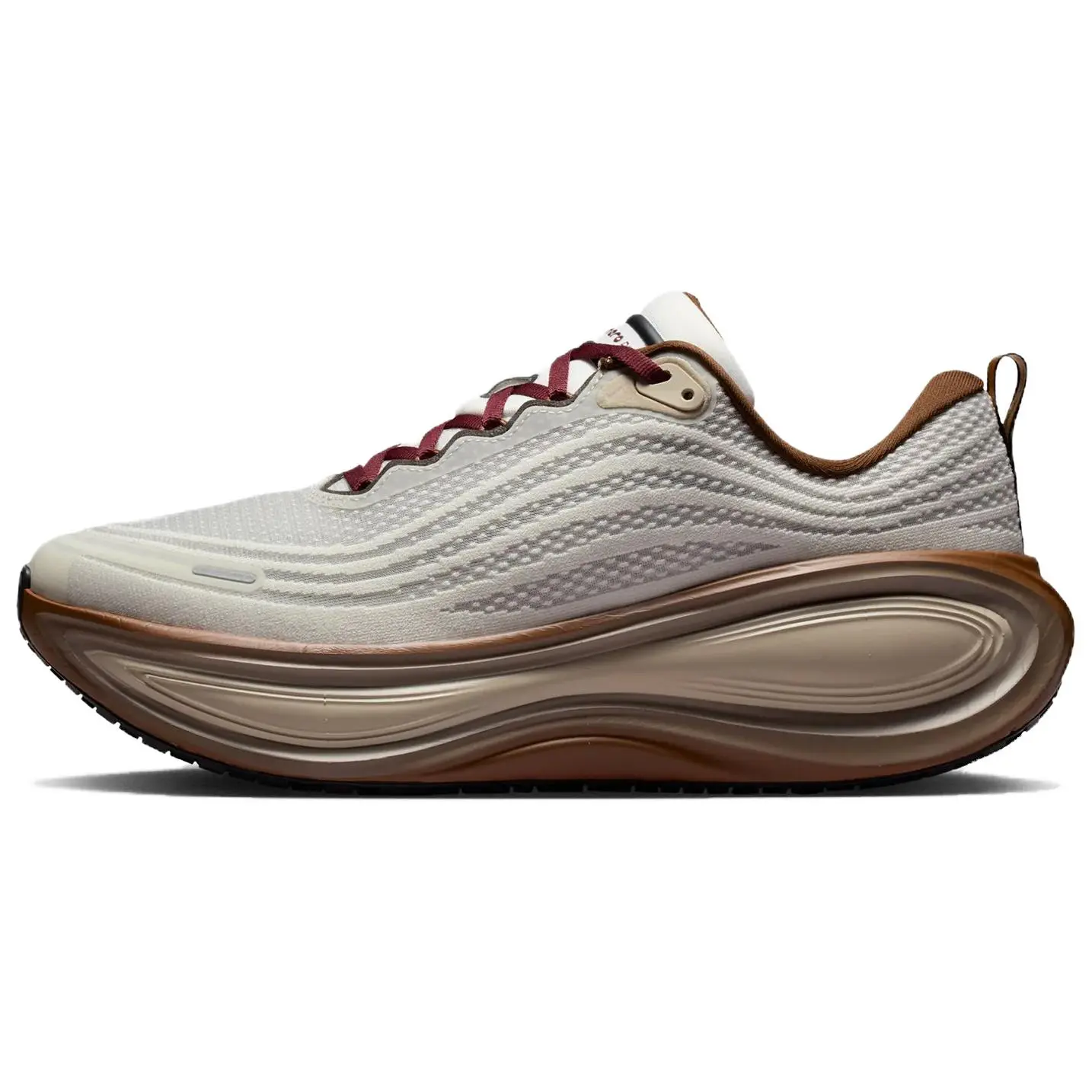 Nike Vomero Plus QS 'Sail Pecan Brown' Men's Athletic Shoe - Round Toe, Laced Closure, All-Season Breathable Mesh Upper, Durable Rubber Outsole, Walking Shoes, Training, Sleek Design, US Sizes 6-12