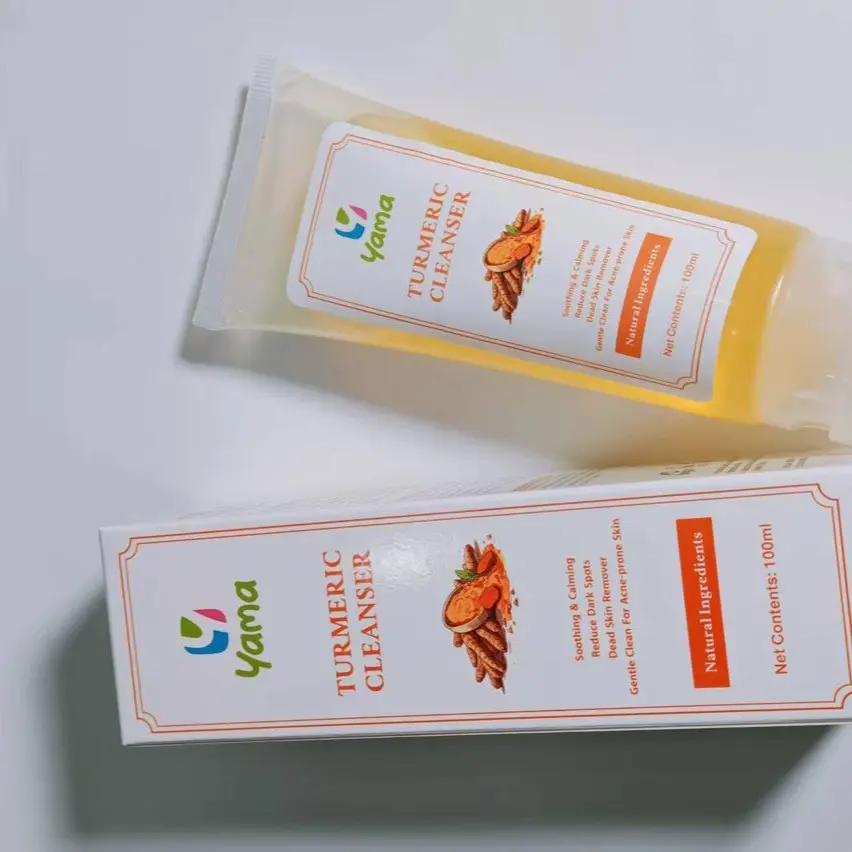 Turmeric face cleanser-for glowing skin-helps clear acne scars, reduce dark spots, dead skin remover, soothing and calming
