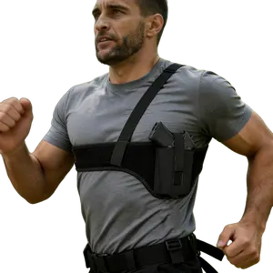 Deep Concealment Universal Underarm Shoulder Holster for Men, Fits Subcompact & Compact Handguns Including S&W Bodyguard, M&P Shield 9mm, Ruger LCP, LC9, Sig P365, Ideal for Vests & Survival Use