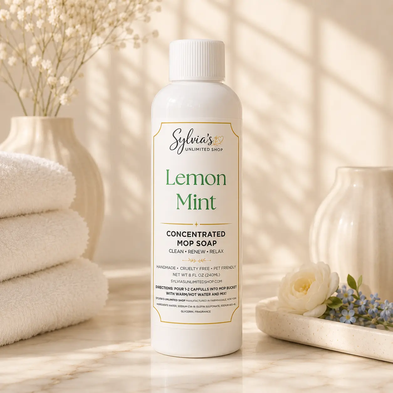 Lemon Mint All Natural Mop Soap