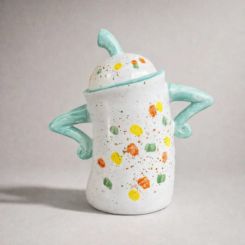 Cute Resin Decorative Vase | Whimsical Home Decor | Colorful Catchall for Keys, Flowers & Small Accessories | Unique Gift