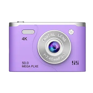 12MP Vintage CCD Digital Camera, Portable Mini High-Definition Entry-Level Mirrorless Camera for Students & Travel