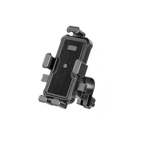 Universal Phone Holder for Motorcycles Bikes Electric Scooters Handlebar Mount Navigation Compatible with iPhone Samsung Google Smartphones Motorcycle Accessories