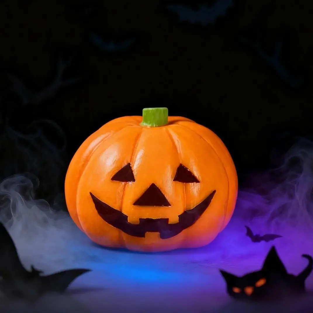 TABASQUISHY Handmade Look Squishies - 5 Styles (Pumpkin, Jack-O-Lantern, Ghost, Mummy), Slow-Rising Spooky Unisex Soft Plastic Fidget Toy, Sensory Stress-Relief Collectible Plush, Ages 5+ Back-to-School Halloween Gift for Kids