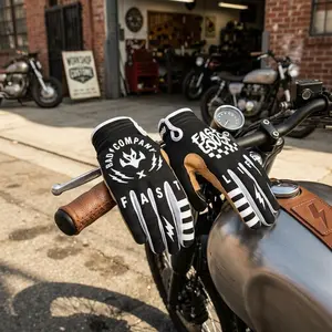 Adult Full Finger Cycling Gloves for Motorcycles Racing Bicycles - Breathable Protective Padded Gloves Perfect for Climbing Riding Biking Outdoor Sports Mountain Bike Road Bike Motocross Comfortable Grip