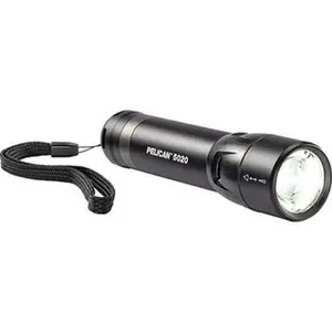 Pelican Penlight Flashlight - High Lumen Lights, 586 Lumens, LED Bulb, Black Body, 4 Alkaline Batteries Included, Model 050200-0100-110