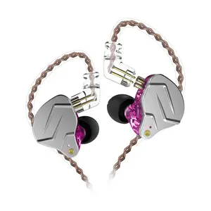 Kz Zsn Pro In-Ear Headphones, Gaming Earbuds, HiFi Kz In-Ear Monitoring, High Fidelity Full Bass Wired Earphones, 1dd 1ba Hybrid Driver, 3.5mm Audio Plug