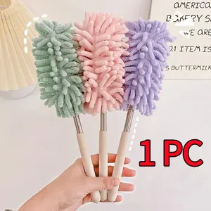 1 Pc Extendable Dust Brush for Home Cleaning, Bendable Crevice Cleaner, Washable Wall Corner Gap Tool, Car Detailing Accessory, Bendable Cleaning Duster