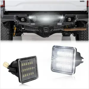 LED License Plate Light Kit for Toyota Tacoma 2016-2023 & Tundra 2014-2021 - Super Bright White Rear Bumper Tag Lamp Assembly | Direct Fit Replacement (2-Pack) - Plug & Play Installation