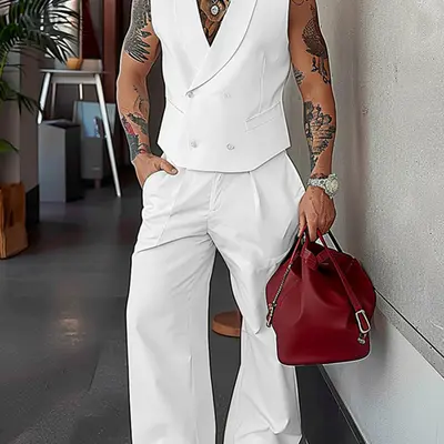 Sleeveless Vest Outfit for Men TikTok Shop
