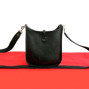 Pre-owned HERMÈS Calfskin Shoulder Bags Hermes Evelyne TPM Shoulder Bag
