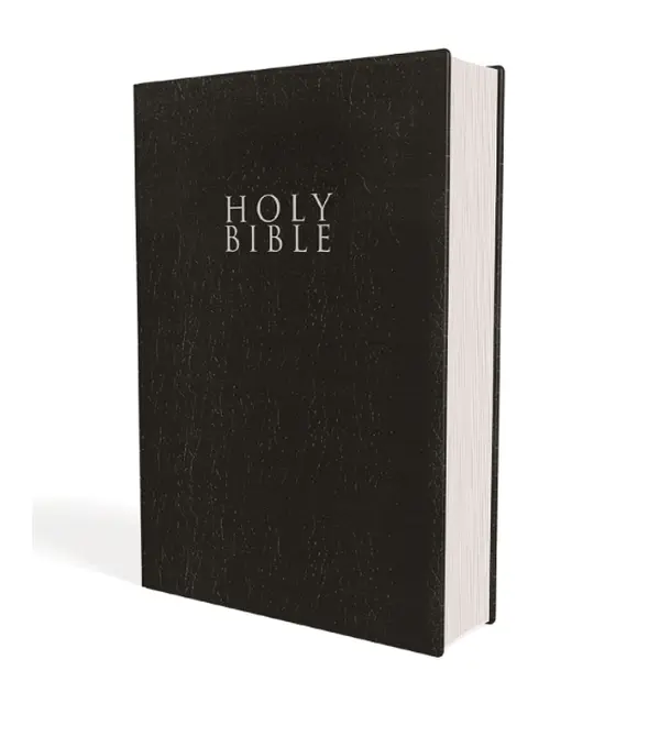 NIV, Gift and Award Bible, Leather-Look, Black, Red Letter, Comfort Print - Paperback