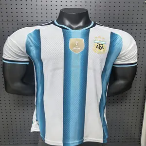 Tshirt Argentina Team Soccer Jersey Polyester Breathable Quick Dry Sports Casual Wear Fan Apparel Gift For Men Women Youth Trendy Team Shirt