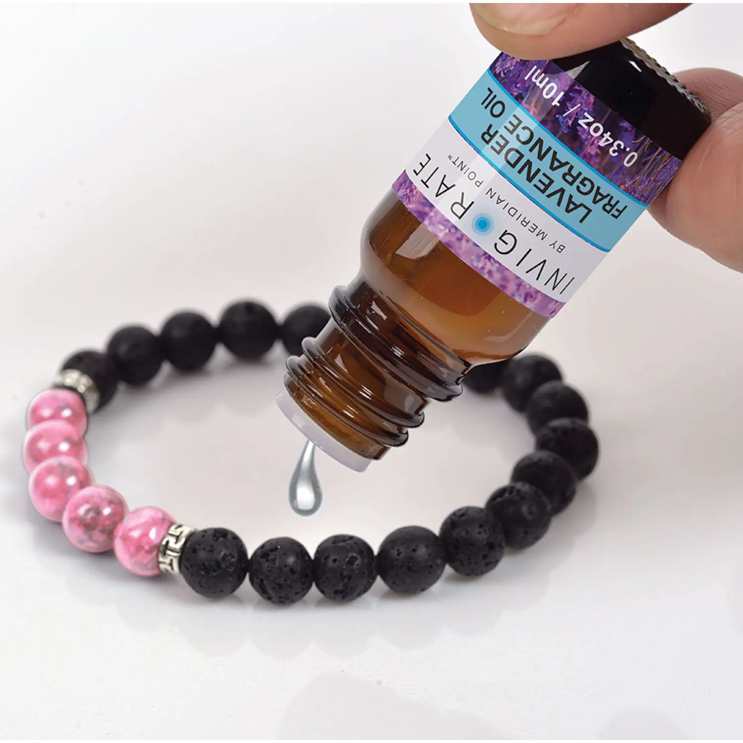 Women's Lava Beads Aromatherapy Bracelet - Expandable Casual Costume Jewelry, Oil Diffuser for Diffuser Essential Oil Relaxation, Valentine’s Day Gift (Note: Choking Hazard Small Parts), Relaxing, Practical, Di(2-Ethylhexyl)Phthalate (Dehp)