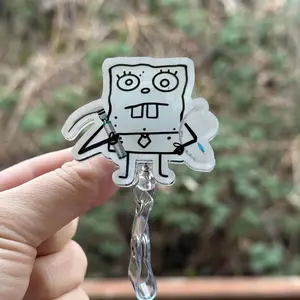 Cartoon Doodle Intubation- Badge Reel